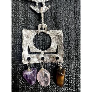 MCM Brutalist Uno a Erre Silver Statement Necklace